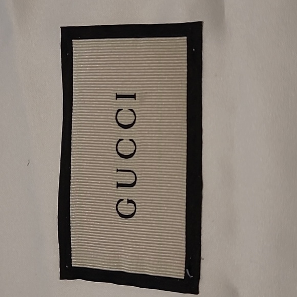 GUCCI dust bag draw string white silky gift bag dust cover very good preloved co - Picture 2 of 8